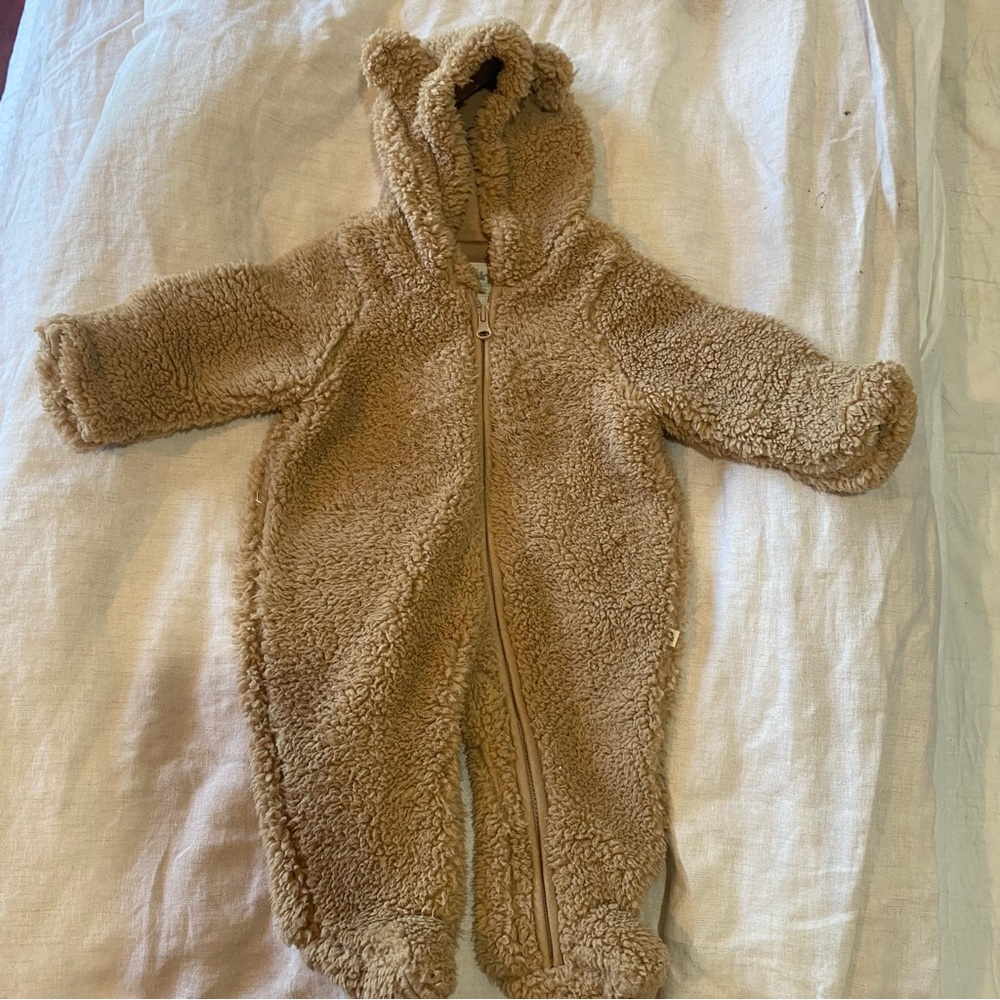 Gap baby Tan Fleece One Piece